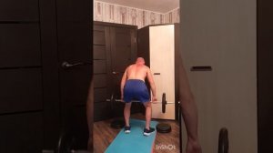 Мои квартирно - базовые упражнения со штангой !!! 🤟🤟?