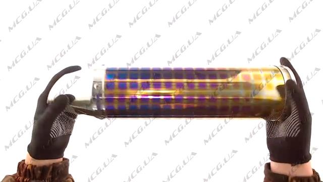 G 1539 Глушитель (тюнинг) 340*100mm, креп. Ø78mm (нержавейка, ква? смотреть онлайн