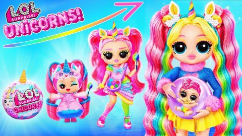 Взросление Единорожки! Идеи для Кукол ЛОЛ