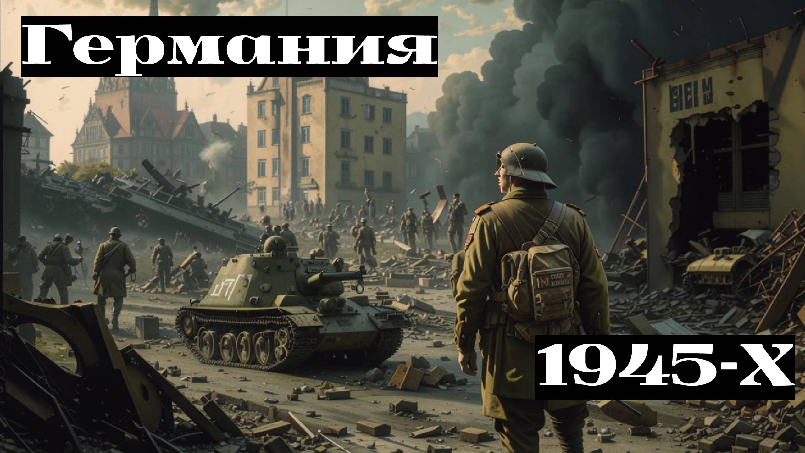 Германия 1945-х годов, во время второй мировой войны, в цвете. (NASS)