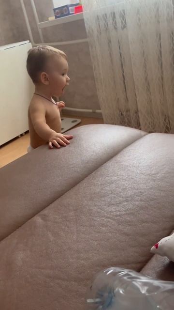 Сам боится робота пылесоса но все равно идет к нему😂 # смотреть онлайн