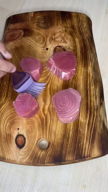 Готовим стейки тунца🐟 #shorts #нлевон #food #рецепты смотреть онлайн