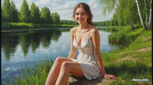 Девушки на реке