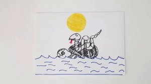 Змея и черепаха (snake and turtle) дипломатия продолжаем рисовать мультфильм