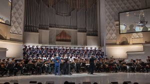 Кантата «Москва», финал, солисты – Максим Маклаков и Кристина Фуш, март 2025
