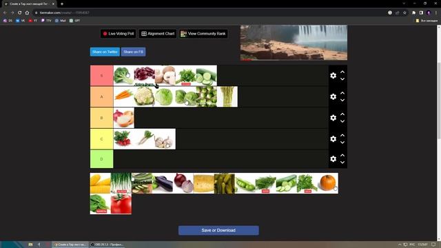 ТИР ЛИСТ ОВОЩЕЙ смотреть онлайн
