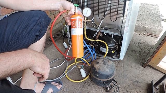 Заправка холодильника фрионом R600 a смотреть онлайн