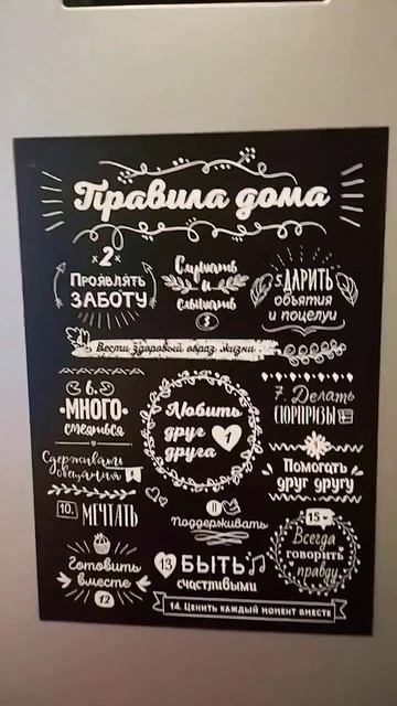 Магнит на холодильник 🤩Правила дома🥳 смотреть онлайн