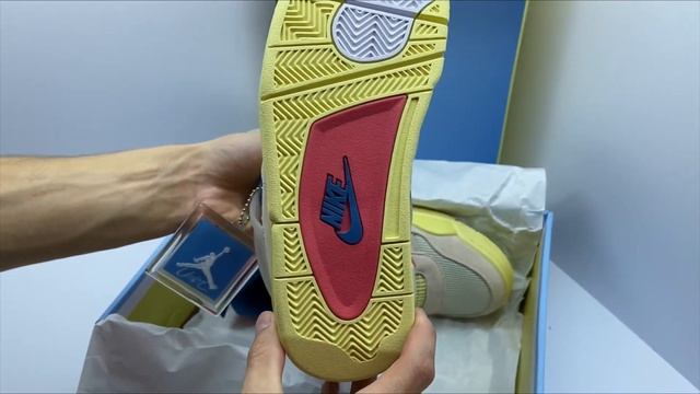 1 в 1 ОРИГИНАЛ! Обзор реплики Nike Air Jordan 4 Retro x Union LA 'Guava Ice' смотреть онлайн
