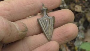 Коп на туристических полянах.