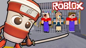 2 НУБА И ДЕВУШКА ПРО ПОПАЛИ В ТЮРЬМУ КАПУЧИНО АССАСИНО БАРРИ В РОБЛОКС ! ПОБЕГ ИЗ ТЮРЬМЫ ROBLOX