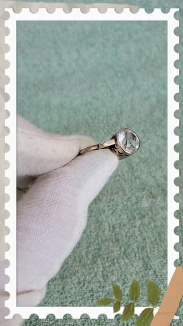 Советское Серебряное кольцо с позолотой, 875 пробы, с го смотреть онлайн