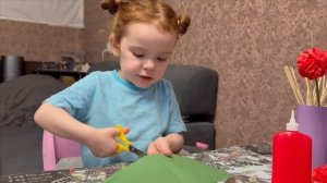 Гвоздики из салфеток