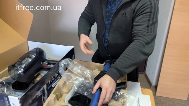 Вертикальний + ручний пилосос (2в1) Rowenta XForce Flex 14.60 Aqua RH99C0