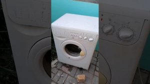 уничтожение стиральной машинки индезит (первая часть)