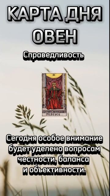 Карта дня Овен, в описании подробно