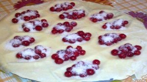 Вареники с красной смородиной
