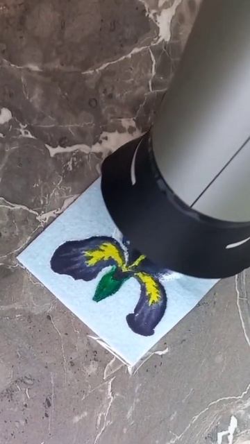 После тонировки акрил. краской сушим будущую брошь фе? смотреть онлайн