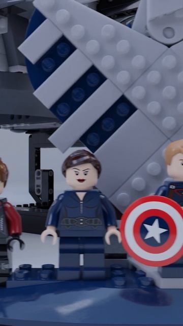 Сборка набора Lego The SHIELD Helicarrier 76042.Blender 3D #lego #brick #legoanimation