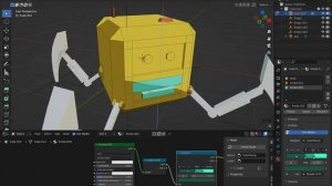 Как сделать анимацию робота в Blender с Grease Pencil