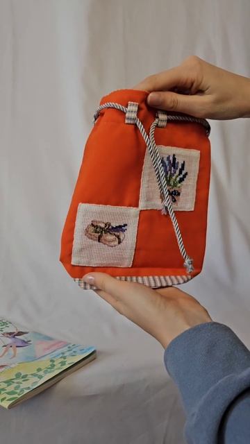Мешочек с вышивкой крестиком🌷#сшила #шью #шитье #мешо? смотреть онлайн