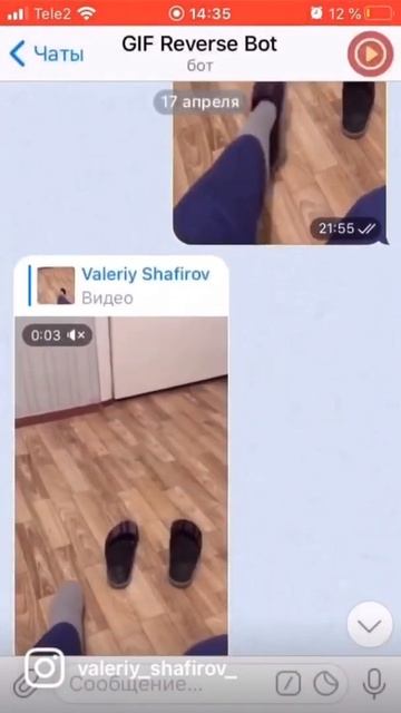 Как сделать реверс видео ? Телеграм бот вам в помощь !