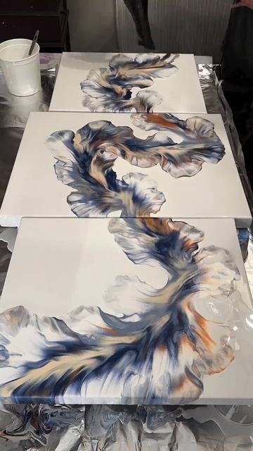 Феном не только сушить волосы, а и рисовать картины 🤗 смотреть онлайн