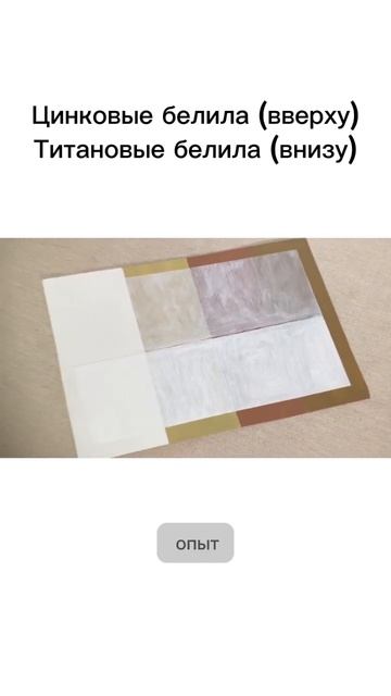 Белила титановые. Разница с цинковыми.