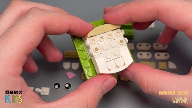 Собираем зайчика из конструктора QBRIX KIDS - детские конструкторы с видеоинструкцией смотреть онлайн