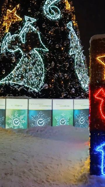 Очередная здоровая Новогодняя Ель в Перми размера "King смотреть онлайн