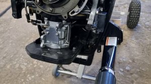Лодочный 2T30HP китайский двигатель, подсос воздуха.