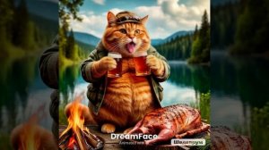 кот на шашлыках#