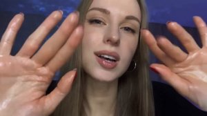 [АСМР] МАСЛЯНЫЙ и ПЕННЫЙ Массаж Лица, Головы, Шеи и Плеч
