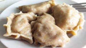 Вареники с мясом картофелем и луком