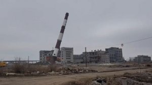 Демонтаж железобетонной трубы 140м без применения ВВ.