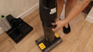 Процесс самоочистки и уход за пылесосом Deerma DEM VX96W
