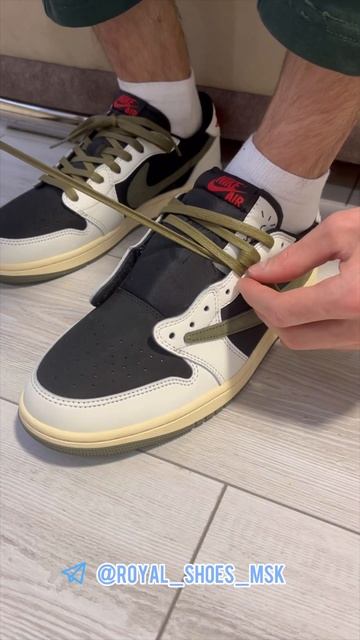 Как правильно зашнуровать кроссовки Nike Air Jordan Travis Scott #nike #jordan #travis #force #top смотреть онлайн
