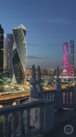 Вечерняя Москва, Россия.