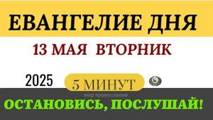 13 МАЯ ВТОРНИК ЕВАНГЕЛИЕ ДНЯ  2025 #евангелие