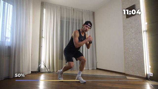 20 минут Тренировка ног с весом собственного тела БЫСТ? смотреть онлайн