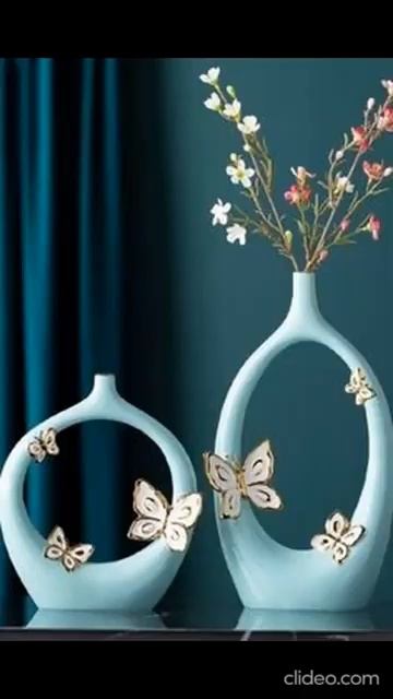 Шикарные и необычные вазы. #столовыеприборы#тарелки#ч? смотреть онлайн