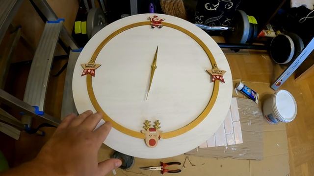 новогодние часы своими руками. #diy #часысвоимируками