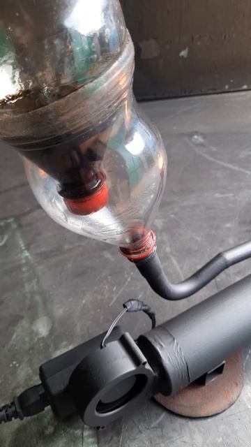 Горелка на отработке капельного типа с наддувом. Како? смотреть онлайн