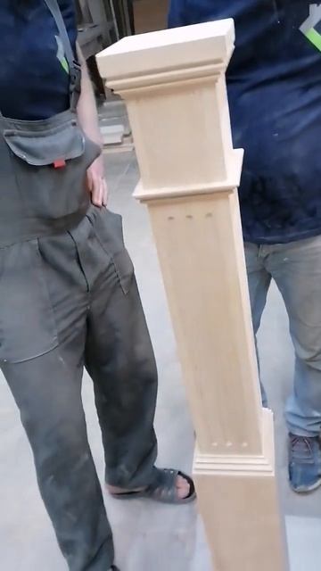 Столярные будни:Столб для Лестницы #wood #мск #design #дмд смотреть онлайн