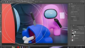 СДЕЛАЛ ПРЕВЬЮ В 3D В BLENDER ПО AMONG US! PHOTOSHOP x BLENDER