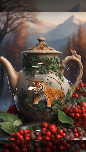 Заварочный чайник🌺 #clipart #relaxingmusic #красивыекартинки #в смотреть онлайн