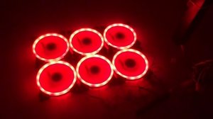 Вентиляторы кулеры RGB 120мм красные для корпуса