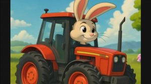 Веселый ЗАЙКА и добрый ТРАКТОР , мультфильмы и песенки для малышей и детей