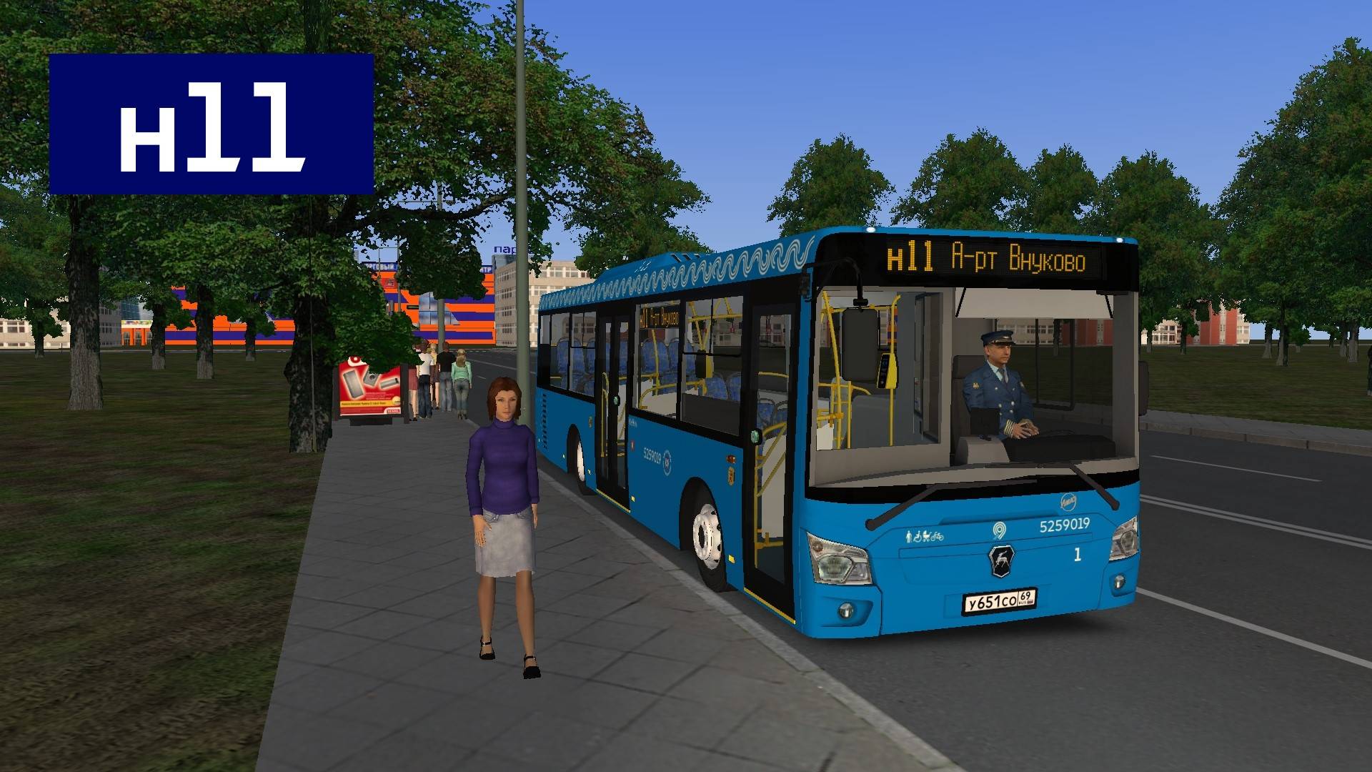 OMSI 2: Автобус №н11 Метро Китай город - Аэропорт Внуково смотреть онлайн