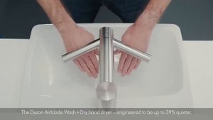 Сушилка для рук Dyson Airblade Wash+Dry hand dryer  Использование